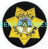 NEBRASKA,BOYS TOWN POLICE HAT PATCH 1_wm